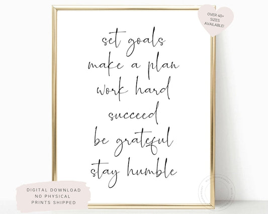 Inspirational Office Wall Art - Printable Motivation