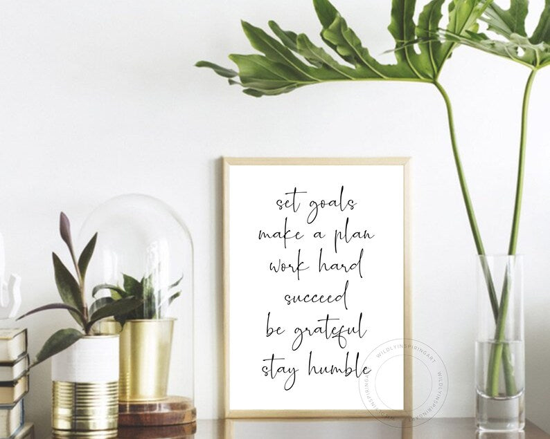 Inspirational Office Wall Art - Printable Motivation