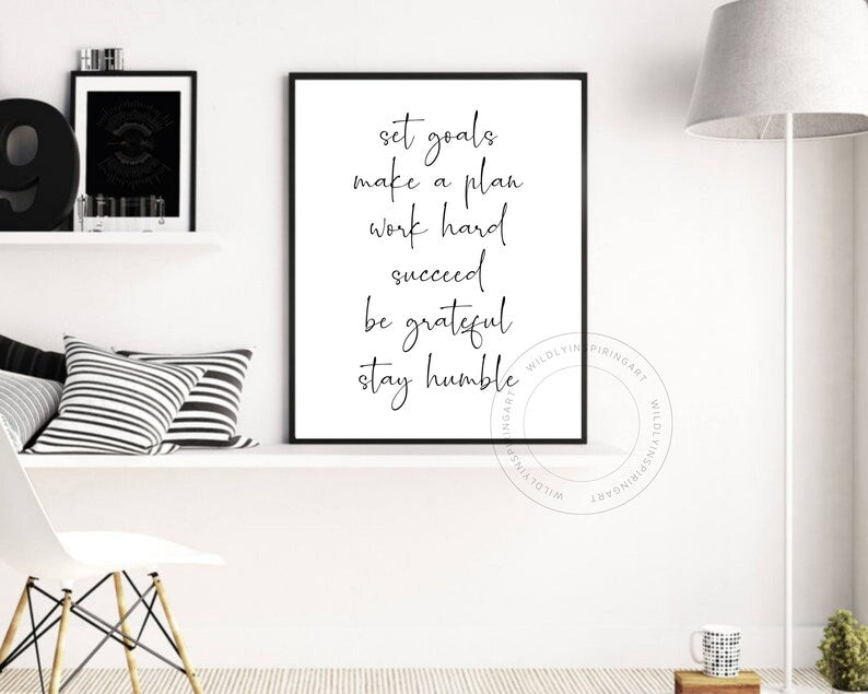 Inspirational Office Wall Art - Printable Motivation