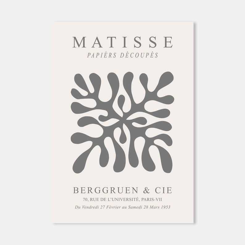 Elegant Matisse Print Set: Neutral Wall Art Trio