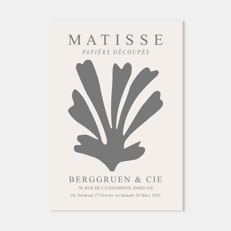 Elegant Matisse Print Set: Neutral Wall Art Trio