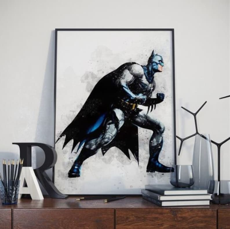 Batman Poster: Superhero Nursery Décor for Boys and Girls