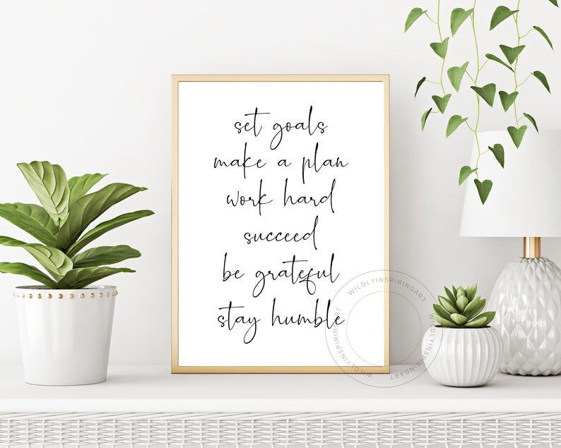 Inspirational Office Wall Art - Printable Motivation