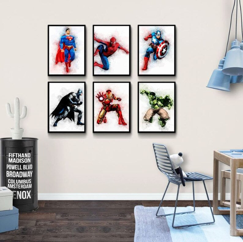 Batman Poster: Superhero Nursery Décor for Boys and Girls