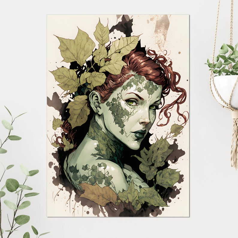 Poison Ivy Comic Book Wall Art