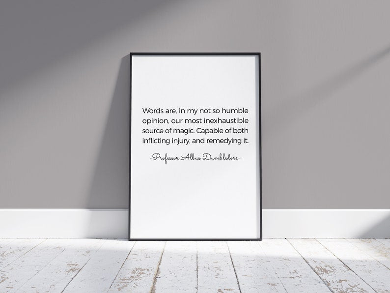 Inspiring Dumbledore Quote Poster: Wisdom from Hogwarts