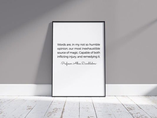 Inspiring Dumbledore Quote Poster: Wisdom from Hogwarts