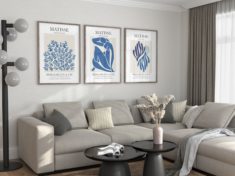 Mid-Century Matisse Prints: Digital Trio for Modern Gallery Wall