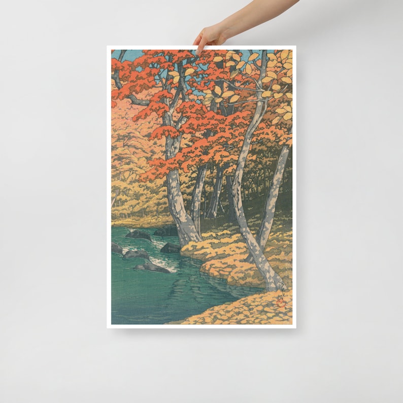 Kawase Hasui Forest Nature Wall Art Japanese Poster