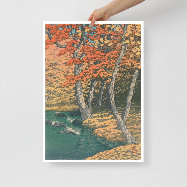 Kawase Hasui Forest Nature Wall Art Japanese Poster