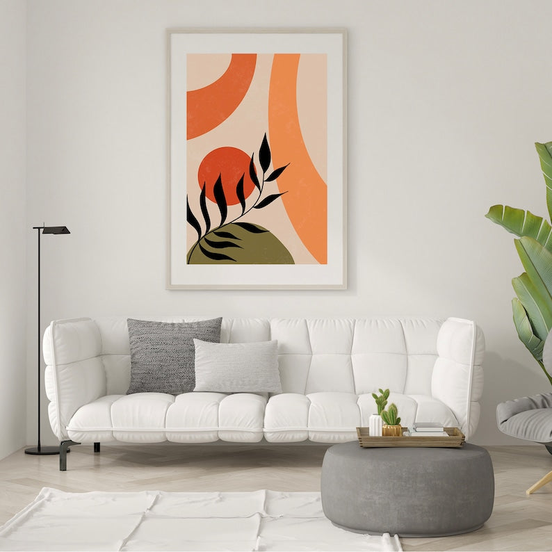 Boho Abstract Wall Art Trio: Neutral Elegance