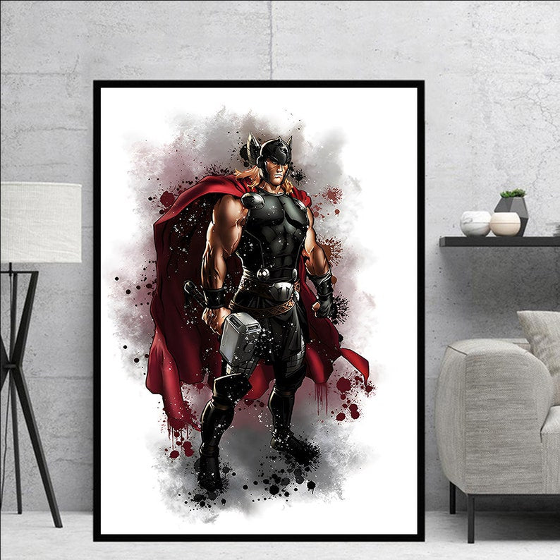 Marvel Superhero Canvas Wall Art: Spiderman, Ironman, Hulk