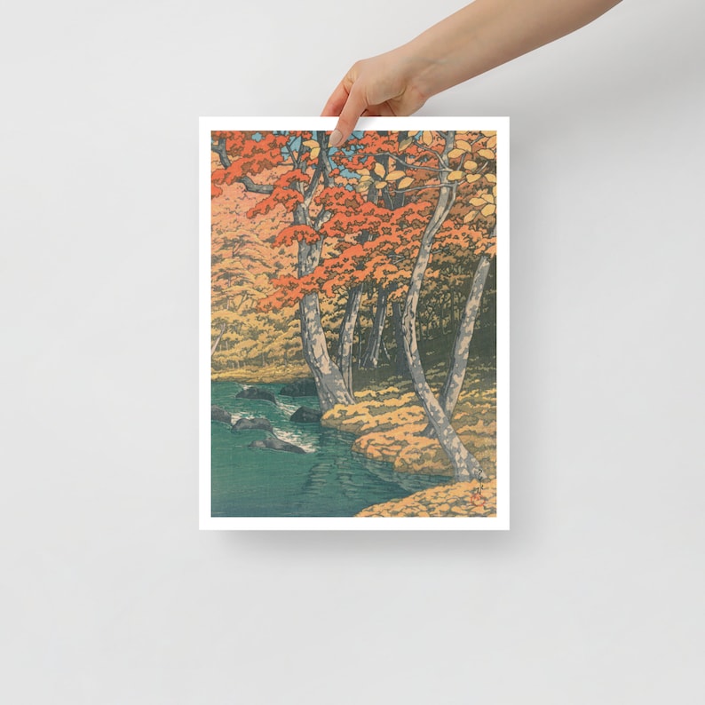 Kawase Hasui Forest Nature Wall Art Japanese Poster