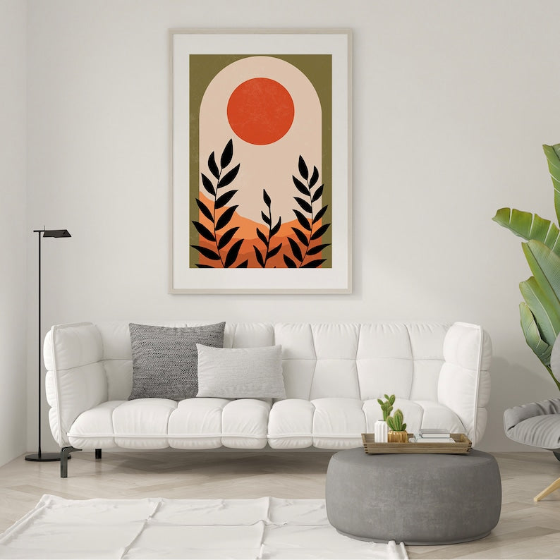 Boho Abstract Wall Art Trio: Neutral Elegance