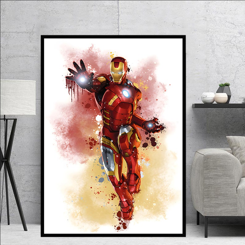 Marvel Superhero Canvas Wall Art: Spiderman, Ironman, Hulk