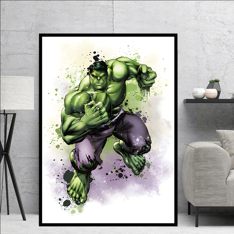 Marvel Superhero Canvas Wall Art: Spiderman, Ironman, Hulk