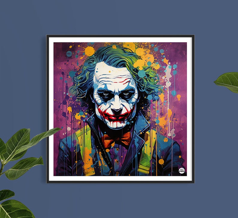 The Joker: Iconic Superhero Print