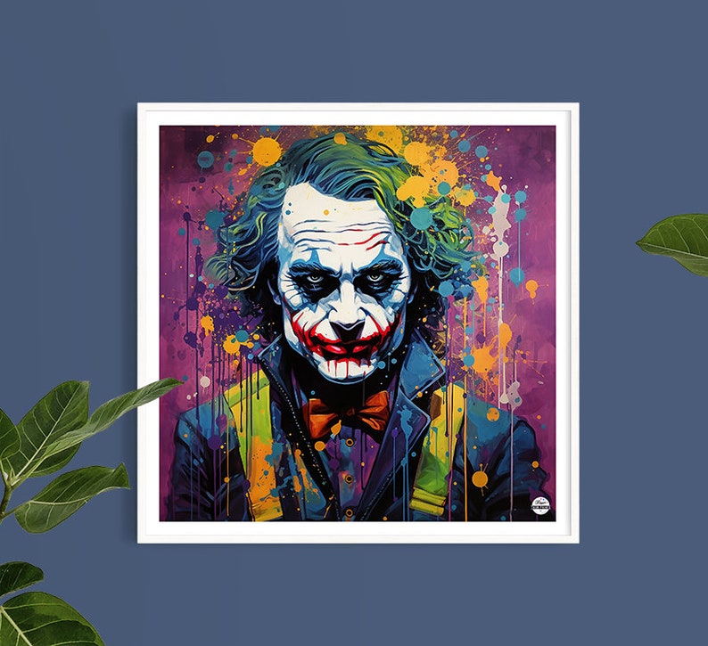 The Joker: Iconic Superhero Print