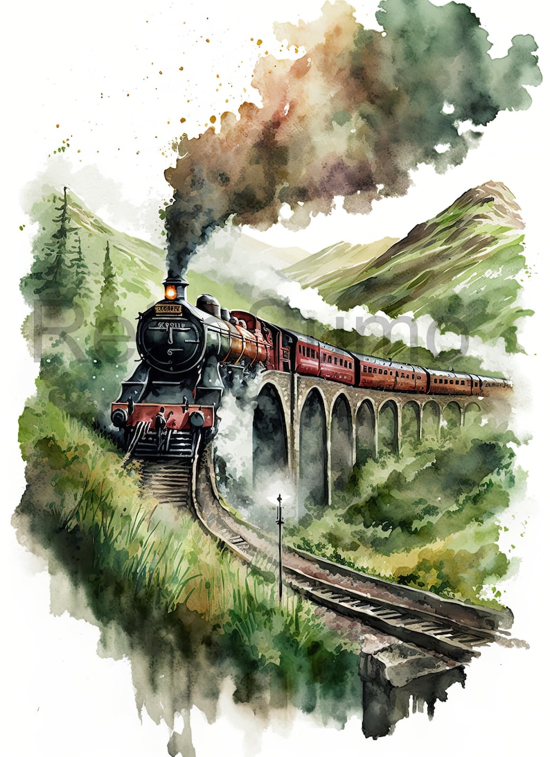 Hogwarts Watercolor Prints: Magical Wall Art for Potterheads