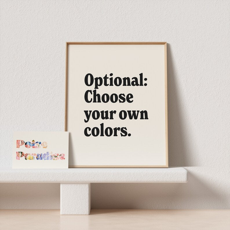 Customizable Digital Wall Art | Your Words, Your Style