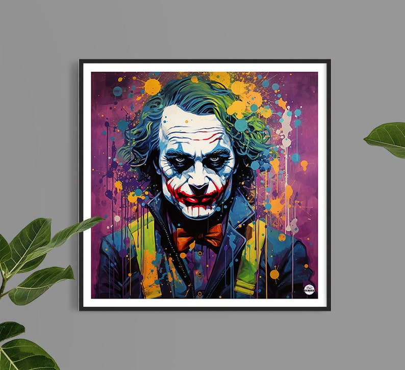 The Joker: Iconic Superhero Print