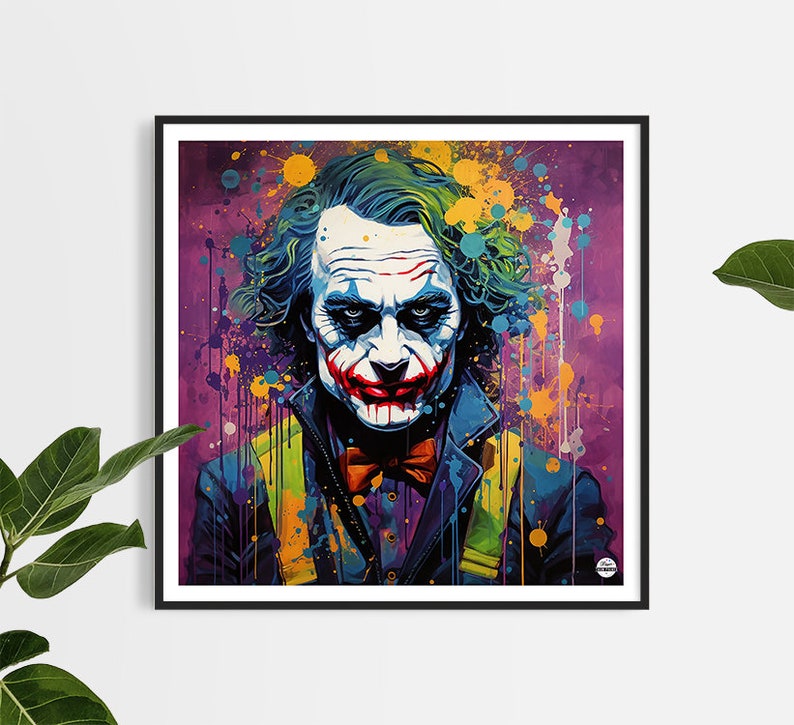 The Joker: Iconic Superhero Print