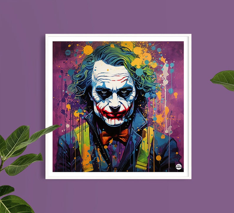 The Joker: Iconic Superhero Print