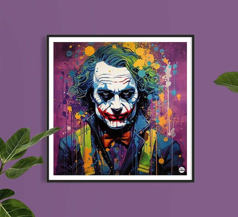 The Joker: Iconic Superhero Print