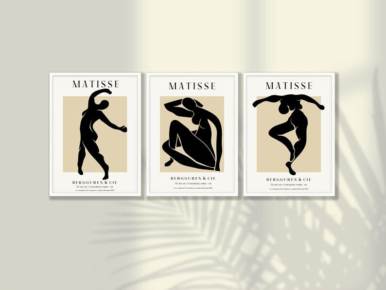 Henri Matisse Modern Art Prints (Set of 3)