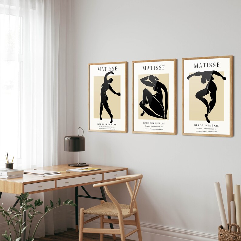 Henri Matisse Modern Art Prints (Set of 3)