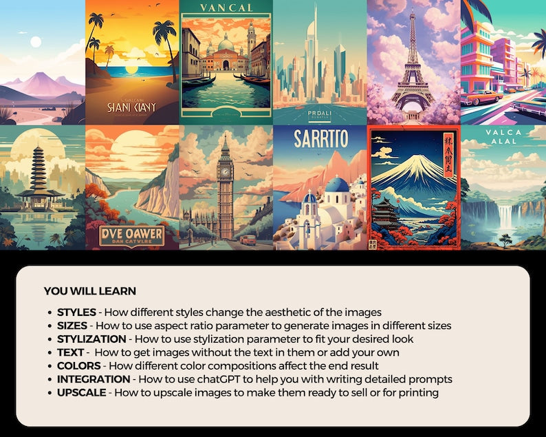 Midjourney Travel Posters: Your Gateway to Spectacular Wall Art