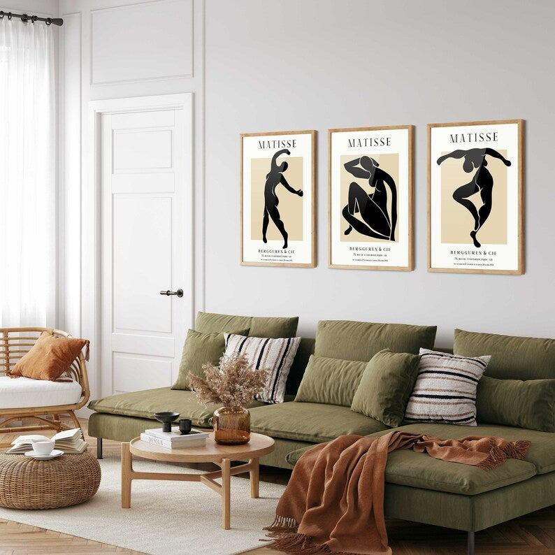 Henri Matisse Modern Art Prints (Set of 3)