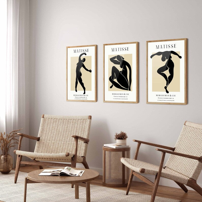 Henri Matisse Modern Art Prints (Set of 3)