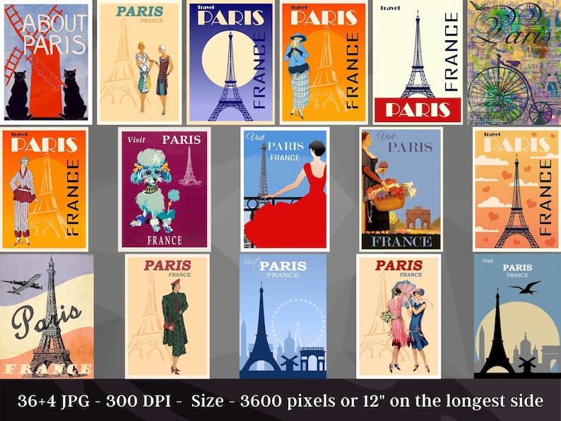 Paris Travel Posters: Vintage to Modern Cityscapes