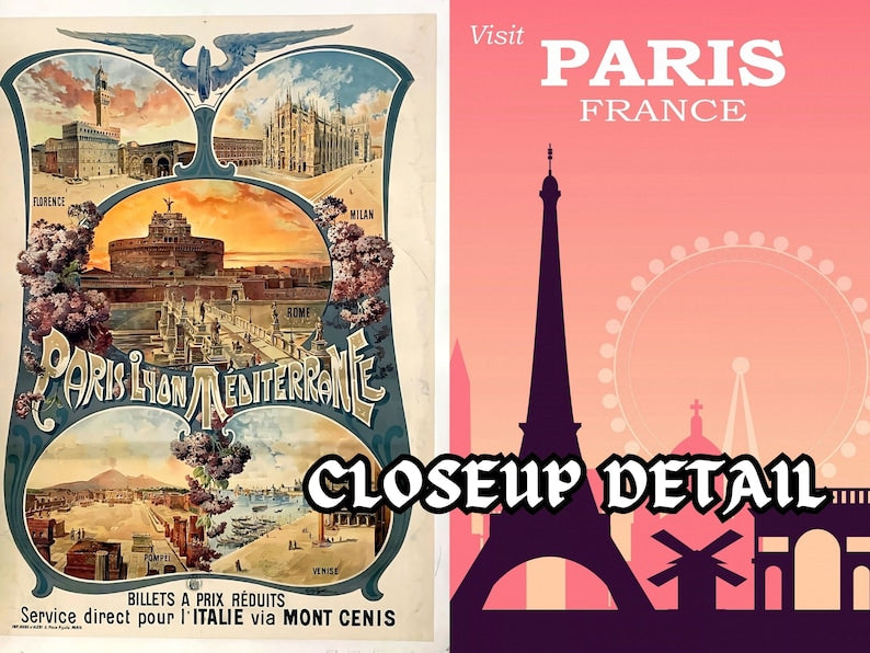 Paris Travel Posters: Vintage to Modern Cityscapes