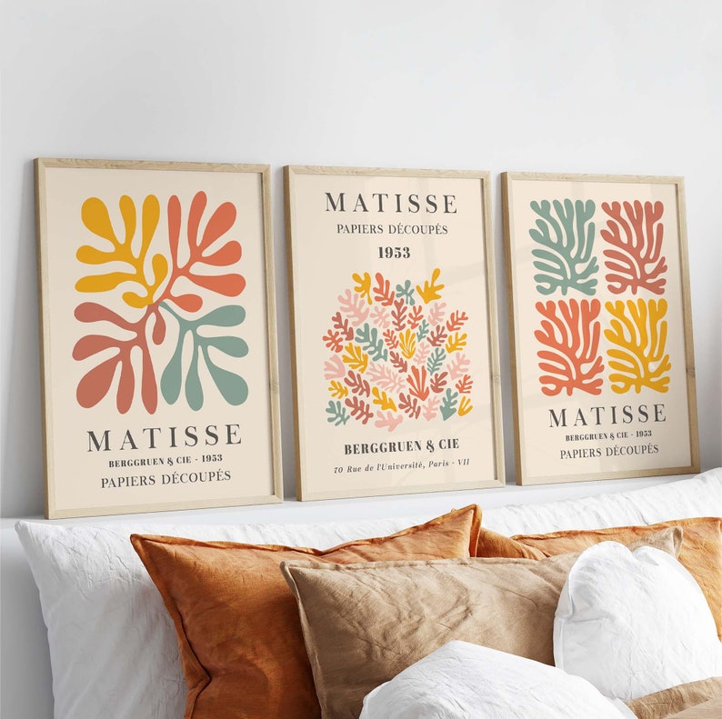 Matisse Wall Art | Gallery Wall Set | Abstract Art Prints