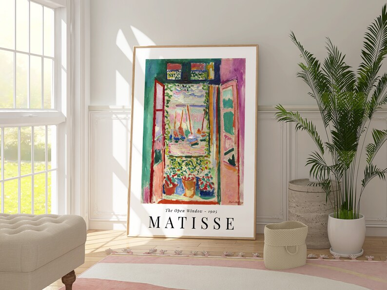 Matisse-Inspired Gallery Wall Set: Abstract Landscapes and Nature Still Lifes