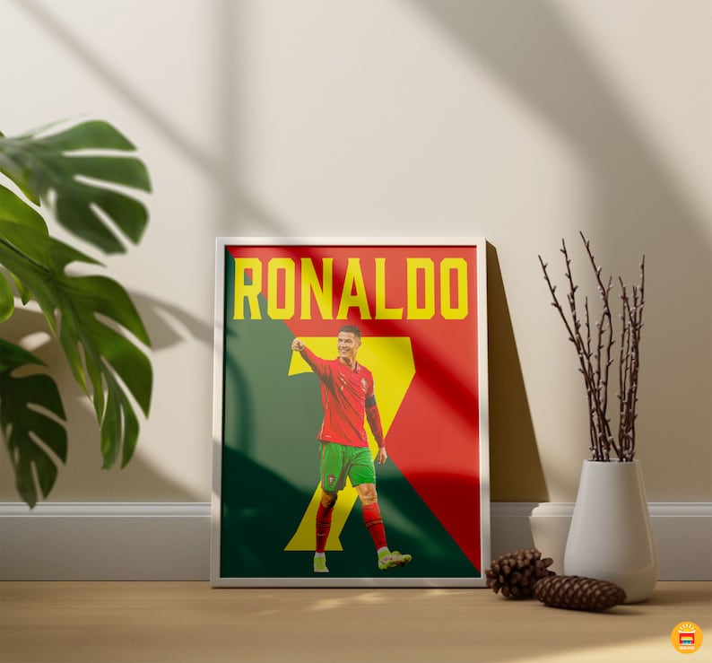 Soccer GOATs Poster Quadruple: Mbappe, Ronaldo, Messi, Neymar