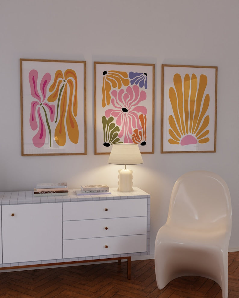 Vibrant Matisse Print Trio for Modern Decor