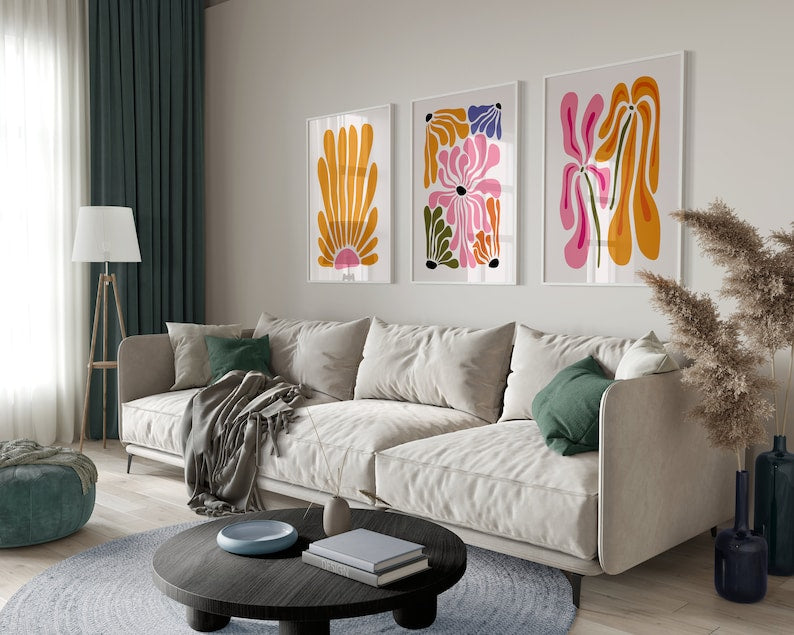 Vibrant Matisse Print Trio for Modern Decor