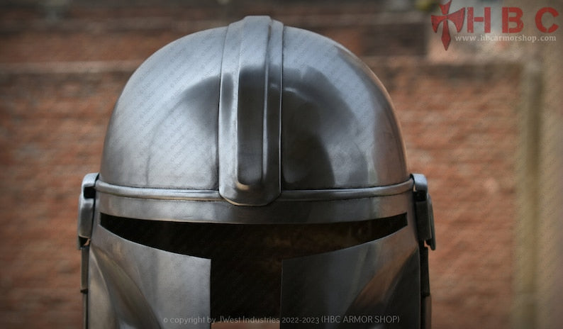 Hand-Forged Mandalorian Beskar Helmet