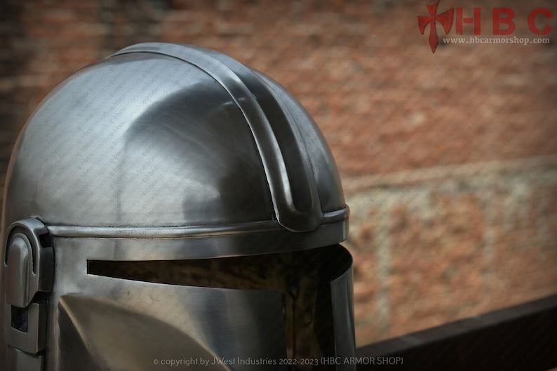 Hand-Forged Mandalorian Beskar Helmet