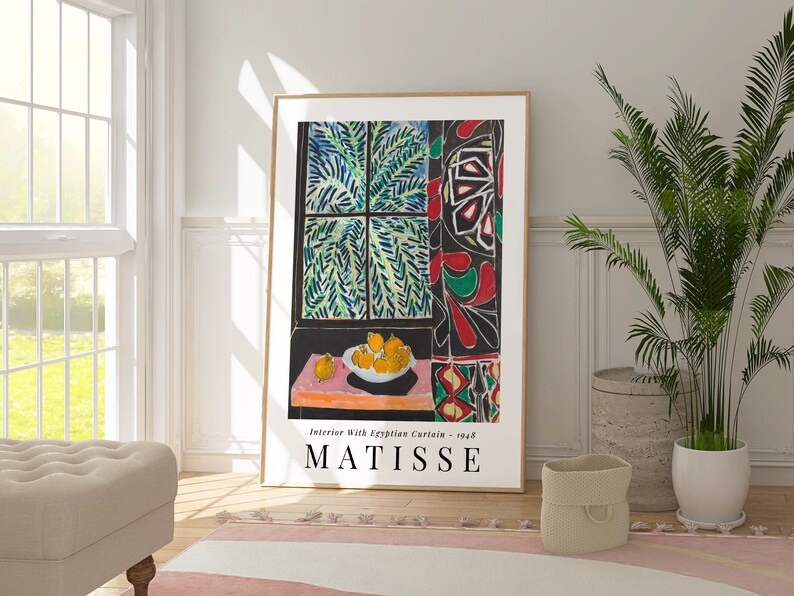 Matisse-Inspired Gallery Wall Set: Abstract Landscapes and Nature Still Lifes