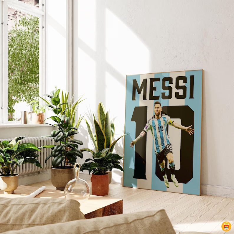 Soccer GOATs Poster Quadruple: Mbappe, Ronaldo, Messi, Neymar