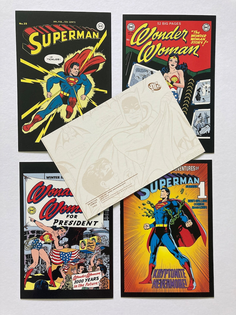 Vintage DC Comic Postcards LUCKY DIP