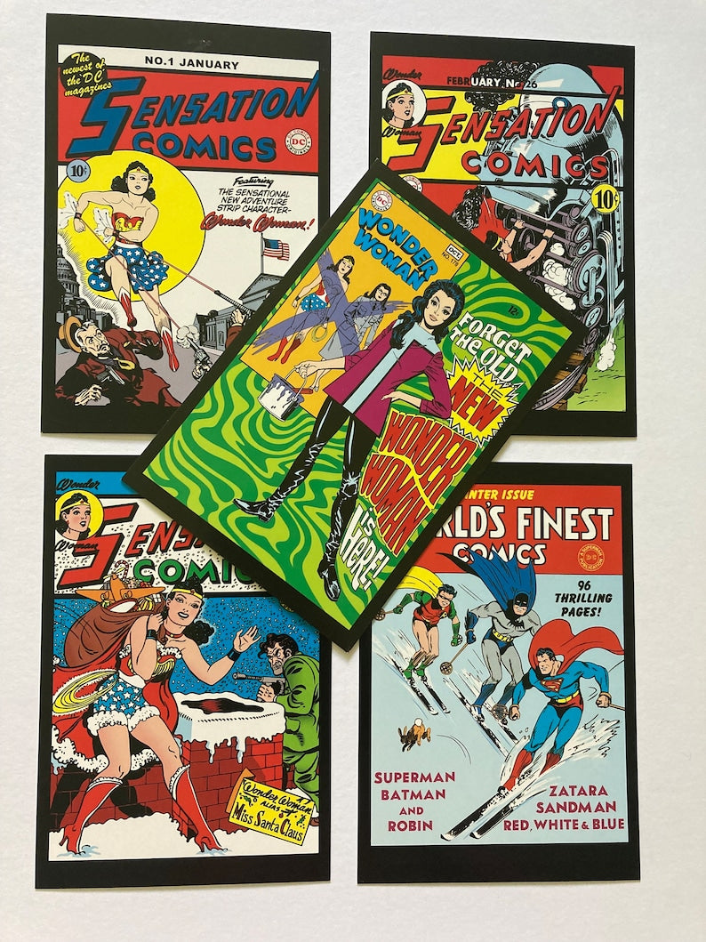 Vintage DC Comic Postcards LUCKY DIP