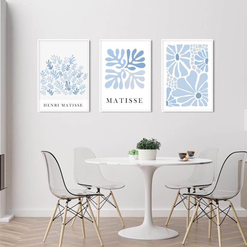 Neutral Mid-Century Matisse Print Set for Gallery Wall