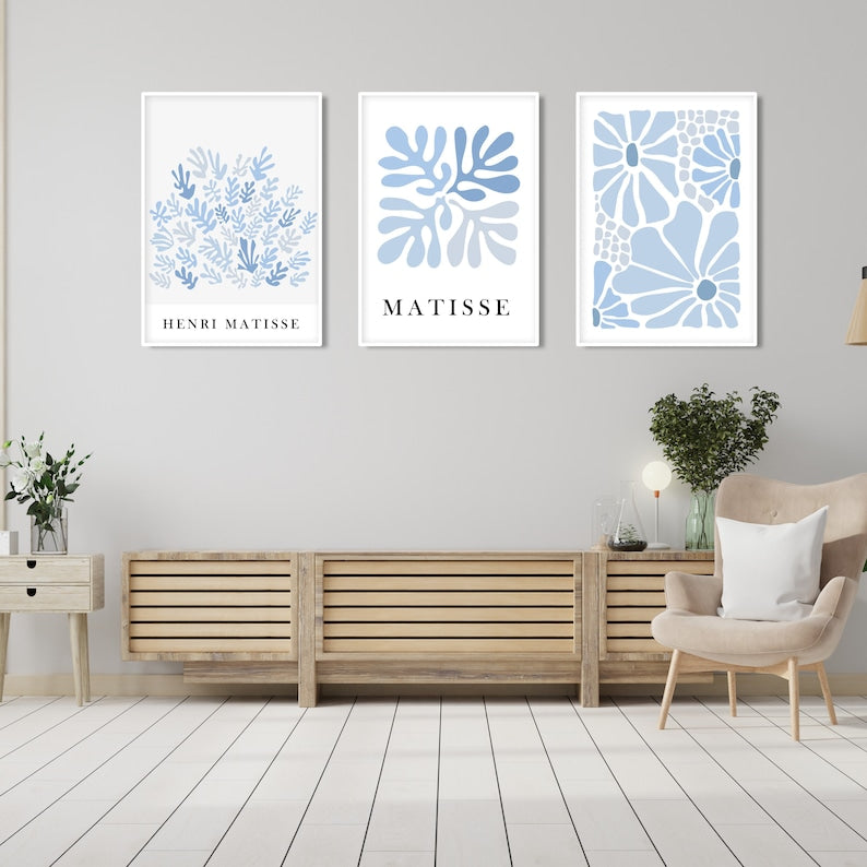 Neutral Mid-Century Matisse Print Set for Gallery Wall