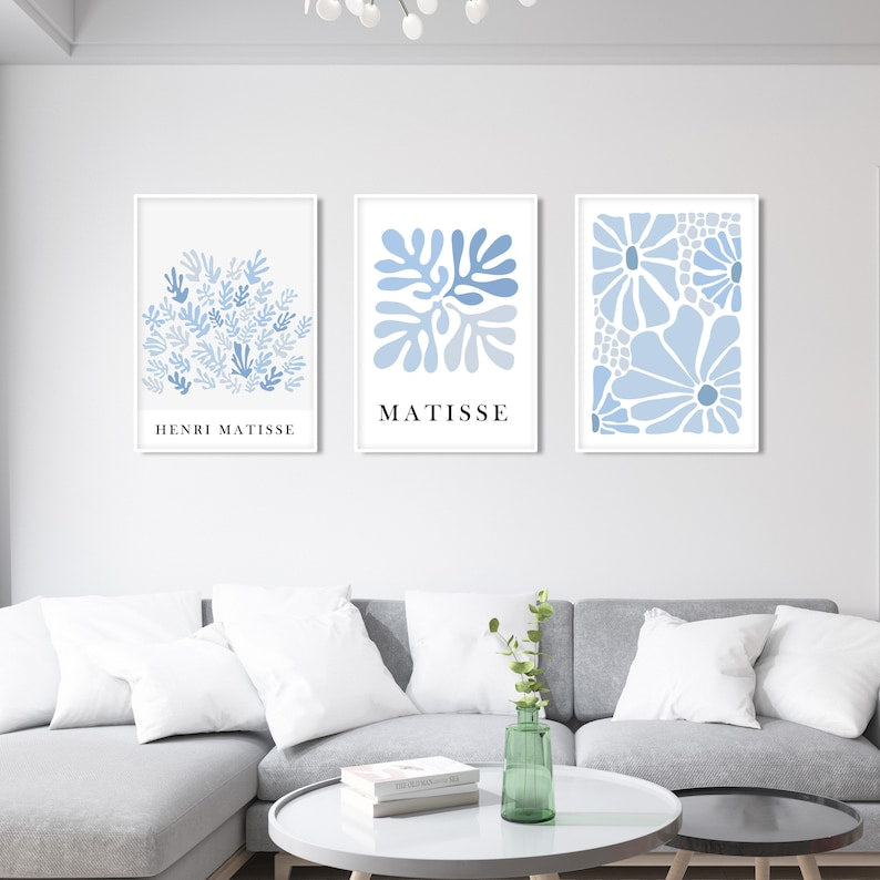 Neutral Mid-Century Matisse Print Set for Gallery Wall