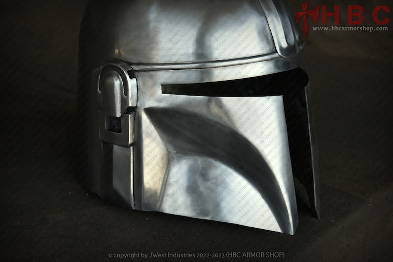 Hand-Forged Mandalorian Beskar Helmet